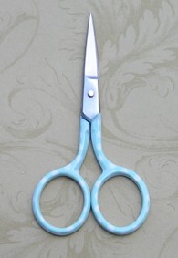 Polka Dot Light Blue Scissors